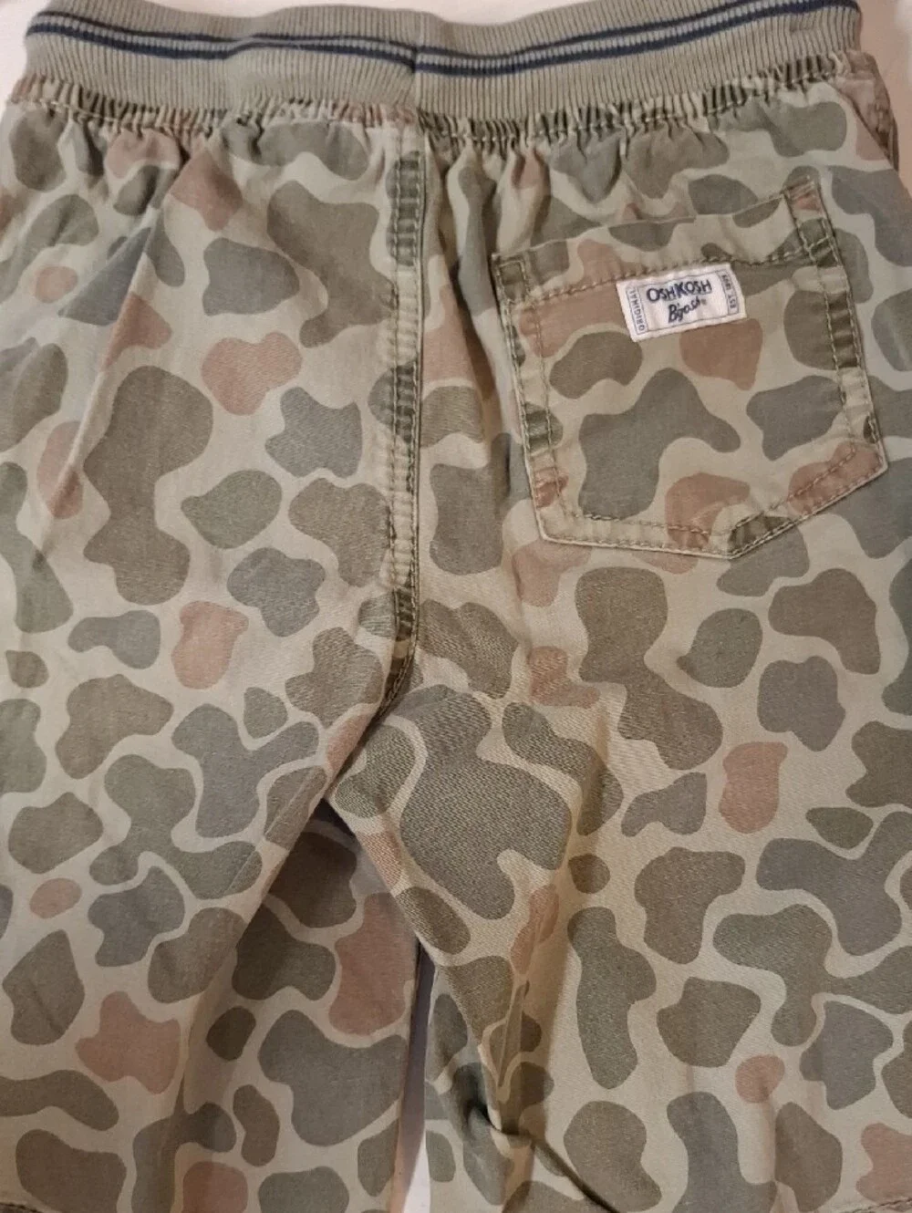 OshKosh B'gosh Boys Camouflage Cargo Shorts - Green/Brown
